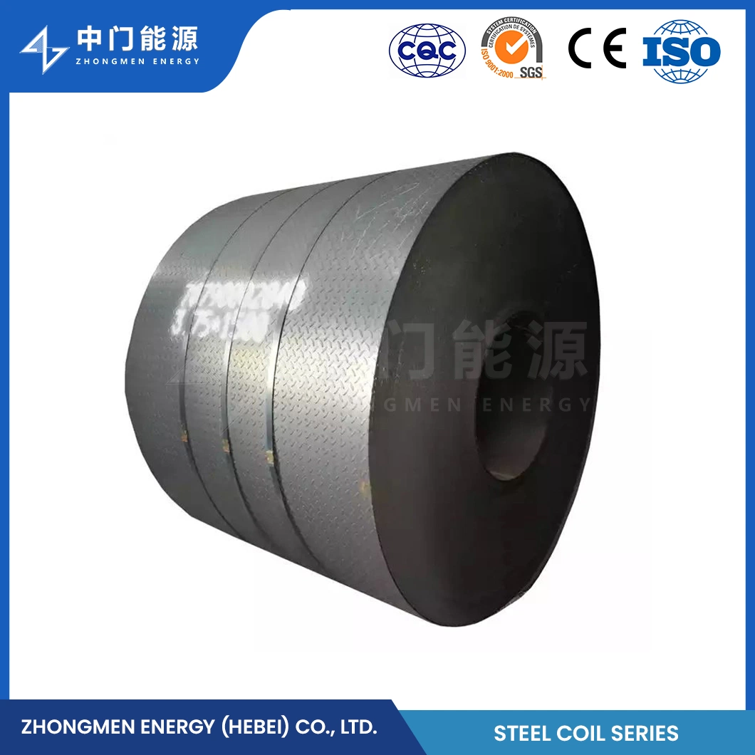 Zhongmen Energy Stainless Checkered Steel Coil Ss 304 Q255b Grade 50 Stainless Steel Checkered Hot Rolled Coil China Cold Rolled Steel Coil AISI 304ba