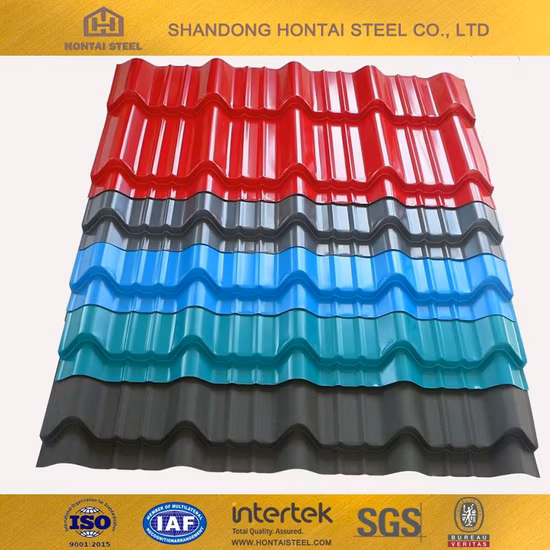Dx51d Dx51d SGCC CGCC 14 26 Calibro 0,12 mm Materiale da costruzione PPGI Preverniciato Laminato a freddo Lamiera di acciaio per coperture in ferro zincato ondulato laminato a freddo 10% di sconto